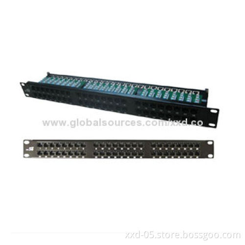 24-port CAT5e 110-IDC UTP Patch Panel from 12-year Professional FactoryNew